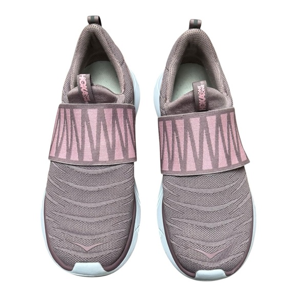 Hoka One One Shoes - Hoka One One Women's Slip-On Sneakers in Pink and Gray
